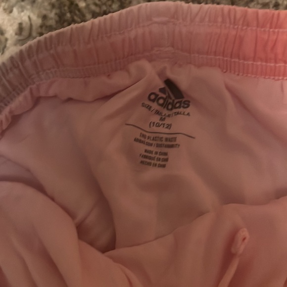 Adidas girls “work out shorts” rainbow in color. Size10/12 NWT - Picture 3 of 4